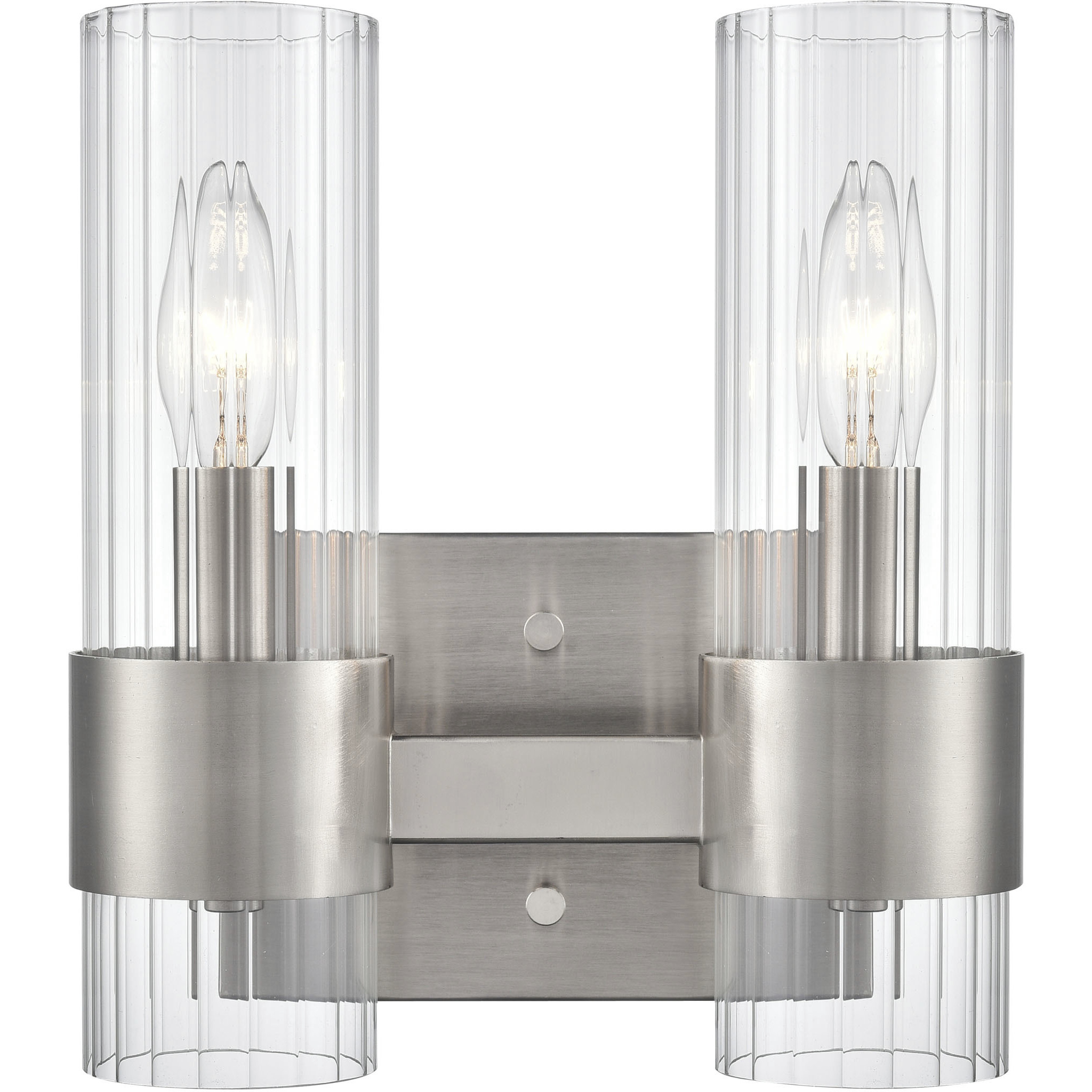 Caberton 2 Light 9 inch Brushed Nickel Vanity Light Wall Light